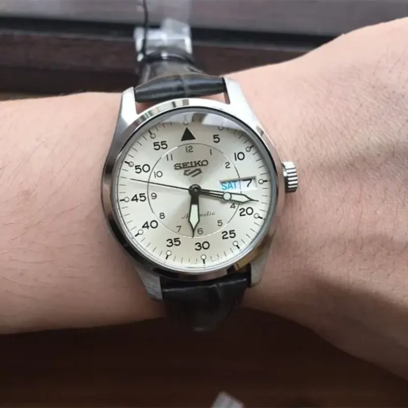 Seiko 5 Sports GMT Automatic 'Champagne Flieger' Men's Watch- SRPJ87K1